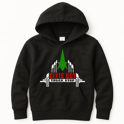Dixie Boy Truck Stop Maximum Funny Overdrive Kids Hoodie