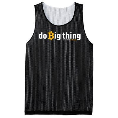 Do Big Things Invest Bitcoin Mesh Reversible Basketball Jersey Tank