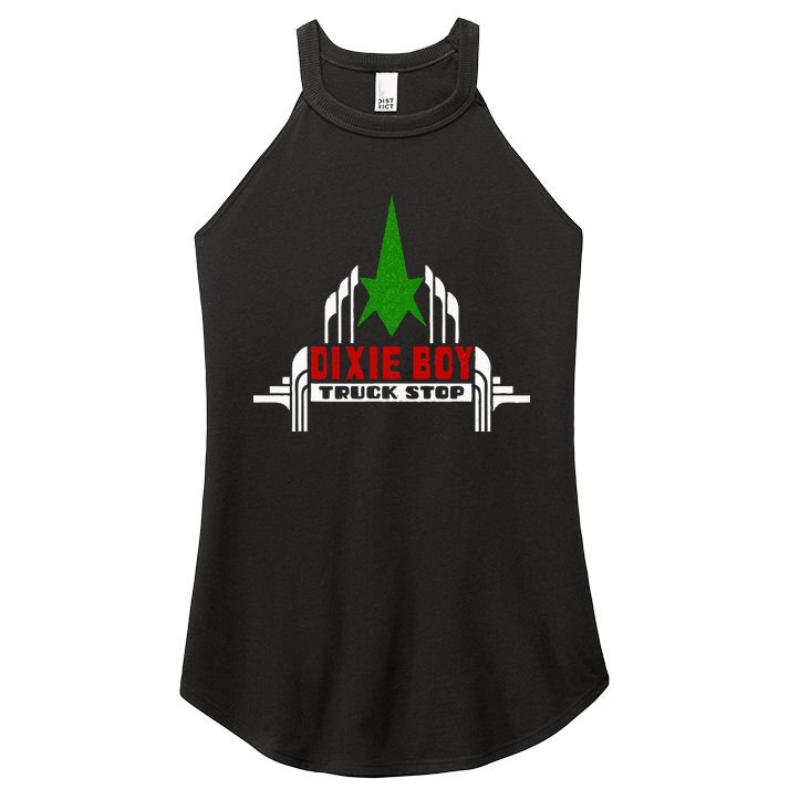Dixie Boy Truck Stop Maximum Funny Overdrive Women's Perfect Tri Rocker Tank