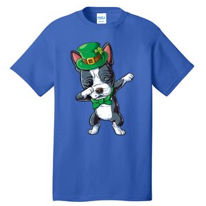 Dabbing Boston Terrier St Patricks Day Leprechaun Dog Cute Gift Tall T-Shirt