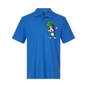 Dabbing Boston Terrier St Patricks Day Leprechaun Dog Cute Gift Softstyle Adult Sport Polo