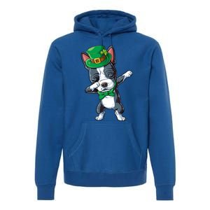 Dabbing Boston Terrier St Patricks Day Leprechaun Dog Cute Gift Premium Hoodie