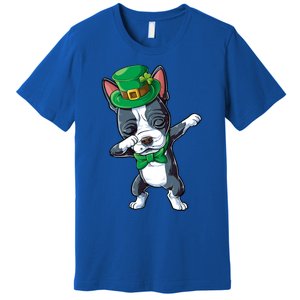 Dabbing Boston Terrier St Patricks Day Leprechaun Dog Cute Gift Premium T-Shirt