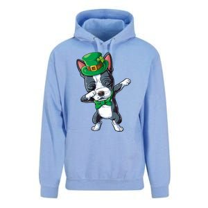 Dabbing Boston Terrier St Patricks Day Leprechaun Dog Cute Gift Unisex Surf Hoodie