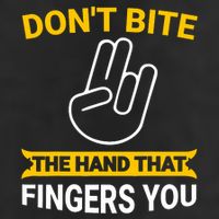 DonT Bite The Hand That Fingers You Adult Drive Performance Visor