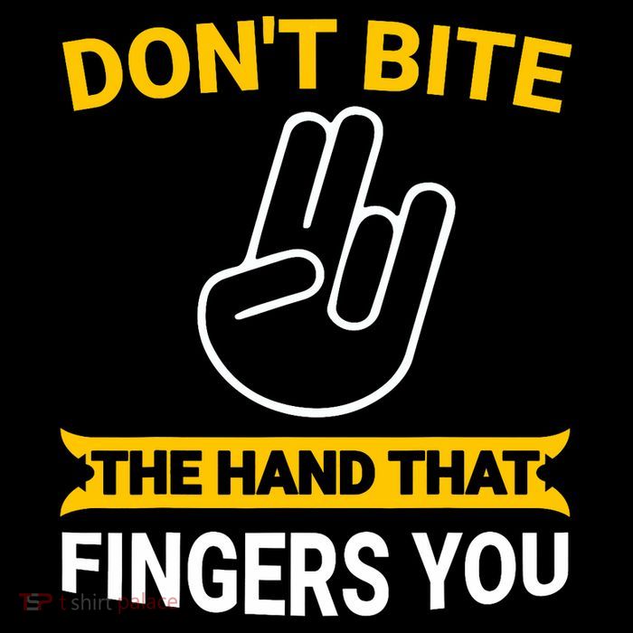 DonT Bite The Hand That Fingers You 16 in Basic Backpack