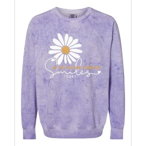 Daisy Be The Reason Someone Smiles Today Colorblast Crewneck Sweatshirt