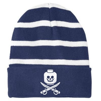 Dead Bricks Tell No Tales Striped Beanie with Solid Band