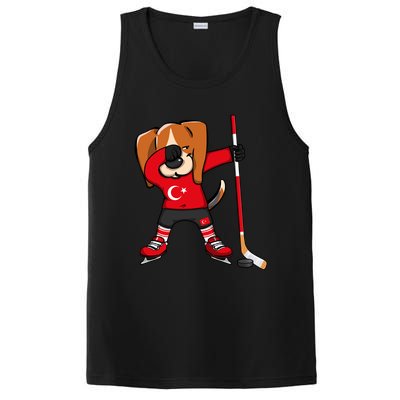 Dabbing Beagle Turkey Ice Hockey Lovers Jersey Winter Sports Great Gift PosiCharge Competitor Tank