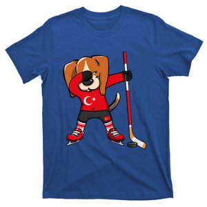 Dabbing Beagle Turkey Ice Hockey Lovers Jersey Winter Sports Great Gift T-Shirt