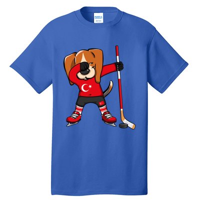 Dabbing Beagle Turkey Ice Hockey Lovers Jersey Winter Sports Great Gift Tall T-Shirt