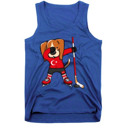 Dabbing Beagle Turkey Ice Hockey Lovers Jersey Winter Sports Great Gift Tank Top