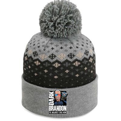 Dark Brandon The Malarkey Ends Now The Baniff Cuffed Pom Beanie