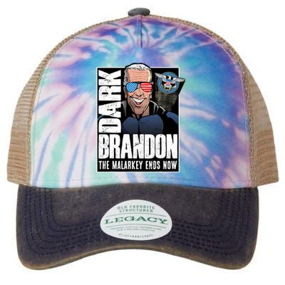 Dark Brandon The Malarkey Ends Now Legacy Tie Dye Trucker Hat