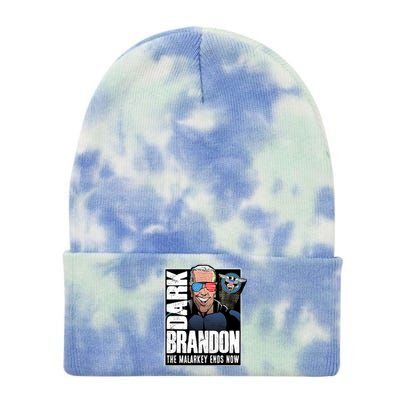 Dark Brandon The Malarkey Ends Now Tie Dye 12in Knit Beanie