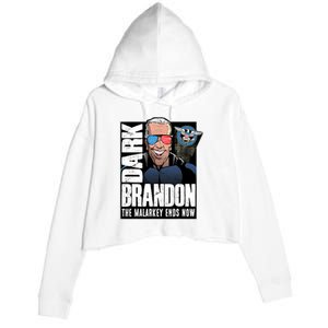 Dark Brandon The Malarkey Ends Now Crop Fleece Hoodie