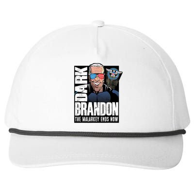 Dark Brandon The Malarkey Ends Now Snapback Five-Panel Rope Hat