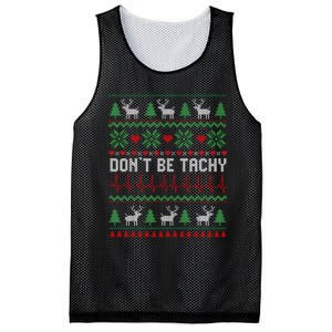 DonT Be Tachy Cardiac Nurse Ugly Christmas Cardiac Icu Xmas Mesh Reversible Basketball Jersey Tank