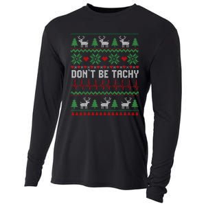 DonT Be Tachy Cardiac Nurse Ugly Christmas Cardiac Icu Xmas Cooling Performance Long Sleeve Crew