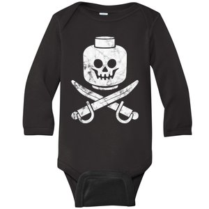 Dead Bricks Tell No Tales Baby Long Sleeve Bodysuit