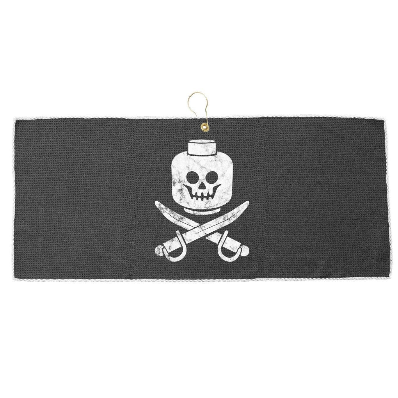 Dead Bricks Tell No Tales Large Microfiber Waffle Golf Towel