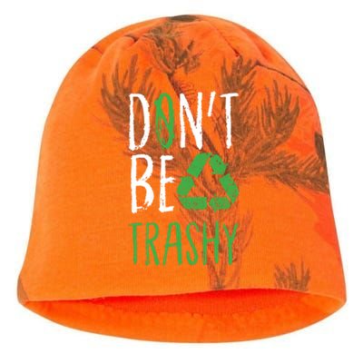 Dont Be Trashy Earth Day Recycle Environt Earth Gift Kati - Camo Knit Beanie