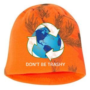 Dont Be Trashy Earth Day Recycle Nature Save The Planet Gift Kati - Camo Knit Beanie