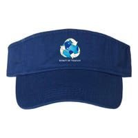 Dont Be Trashy Earth Day Recycle Nature Save The Planet Gift Valucap Bio-Washed Visor