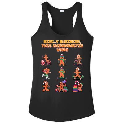 Discy Business This Chiropractic Work Funny Chiropractor Ladies PosiCharge Competitor Racerback Tank