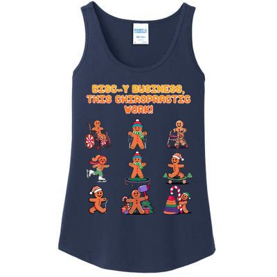 Discy Business This Chiropractic Work Funny Chiropractor Ladies Essential Tank