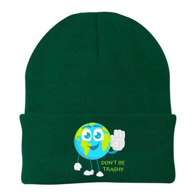 Dont Be Trashy Funny Earth Day Recycling Recycle Reuse Joke Gift Knit Cap Winter Beanie