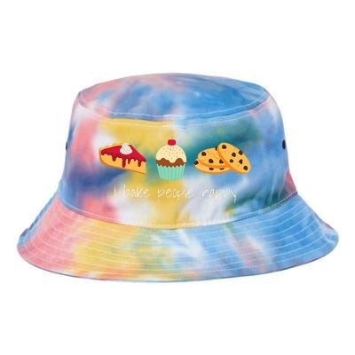 Dessert Baking Themed Gift I Bake People Happy Tie Dye Newport Bucket Hat