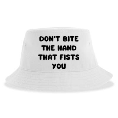 Don’T Bite The Hand That Fists You Sustainable Bucket Hat