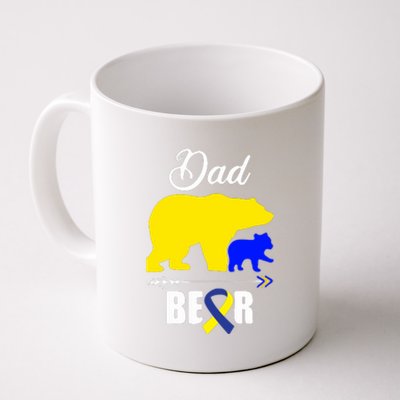 Dad Bear Trisomy 21 Down Syndrome Awareness Day Daddy Gift Coffee Mug