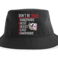 Don't Be Trash Funny Racoon Sustainable Bucket Hat