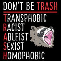 Don't Be Trash Funny Racoon Ladies Essential Flowy Tank