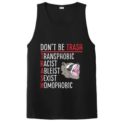 Don't Be Trash Funny Racoon PosiCharge Competitor Tank