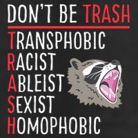 Don't Be Trash Funny Racoon Golf Towel