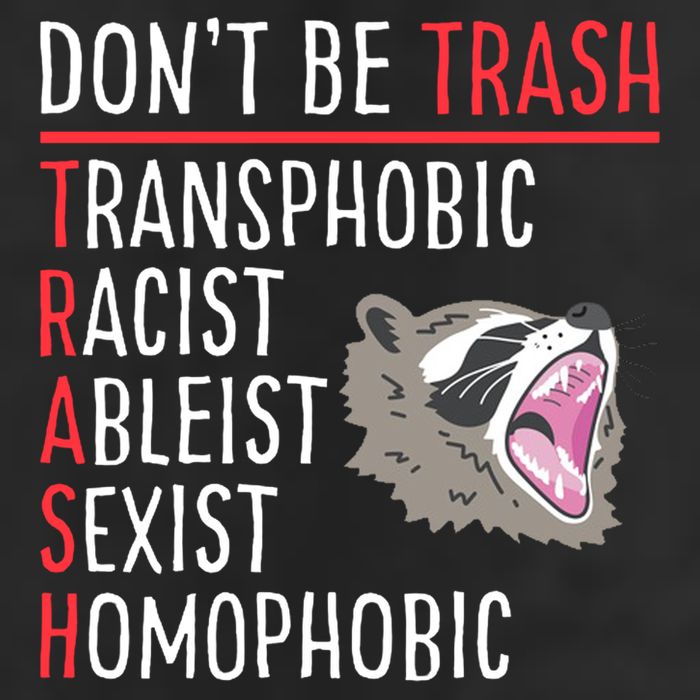 Don't Be Trash Funny Racoon Golf Towel