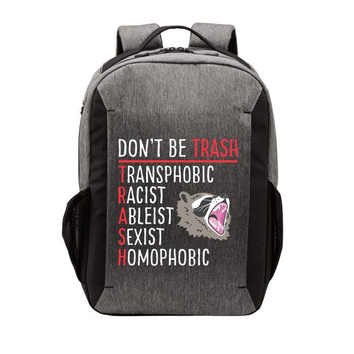 Don't Be Trash Funny Racoon Vector Backpack