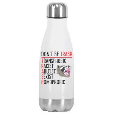 Don't Be Trash Funny Racoon Stainless Steel Insulated Water Bottle