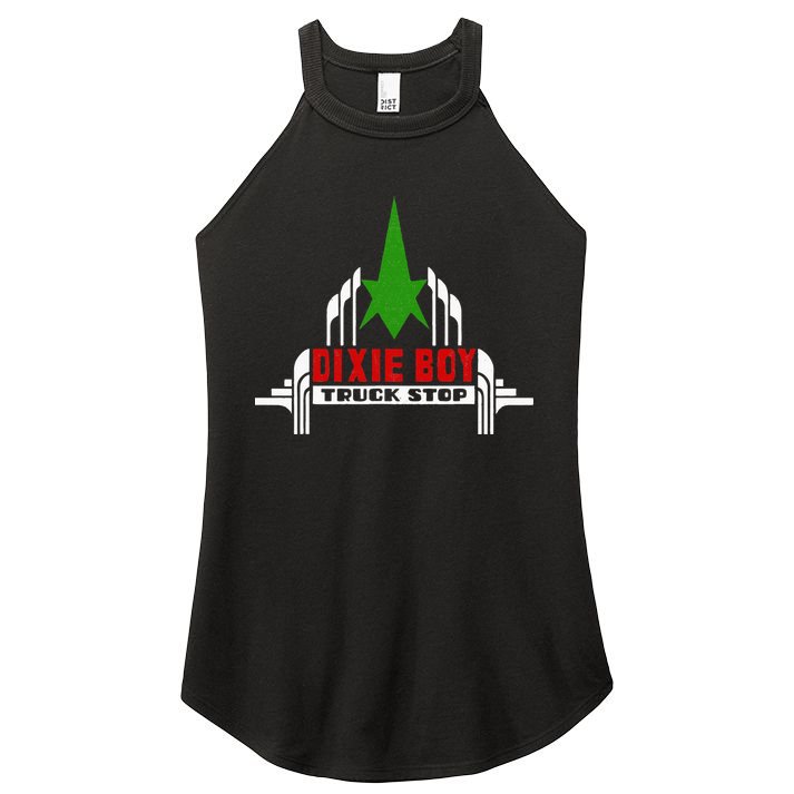 Dixie Boy Truck Stop Maximum Funny Overdrive Women's Perfect Tri Rocker Tank