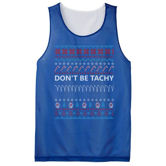 DonT Be Tachy Ugly Christmas Sweater Funny Gift Funny Gift Mesh Reversible Basketball Jersey Tank