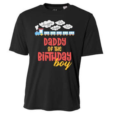 Daddy Birthday Train I'm 2 Two Yr Old Chugga Engine Cooling Performance Crew T-Shirt