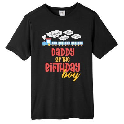 Daddy Birthday Train I'm 2 Two Yr Old Chugga Engine Tall Fusion ChromaSoft Performance T-Shirt