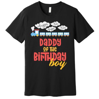 Daddy Birthday Train I'm 2 Two Yr Old Chugga Engine Premium T-Shirt