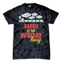 Daddy Birthday Train I'm 2 Two Yr Old Chugga Engine Tie-Dye T-Shirt