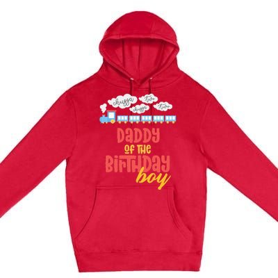 Daddy Birthday Train I'm 2 Two Yr Old Chugga Engine Premium Pullover Hoodie