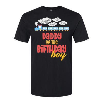 Daddy Birthday Train I'm 2 Two Yr Old Chugga Engine Softstyle CVC T-Shirt