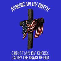 Dad By The Grace Of God Vintage Funny Gift Womens T-Shirt